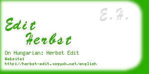 edit herbst business card